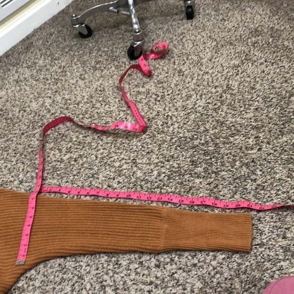 Rachel Zoe Sweater Size Medium Nutmeg Brown Ribbed Boat Neck Pullover - Picture 10 of 10